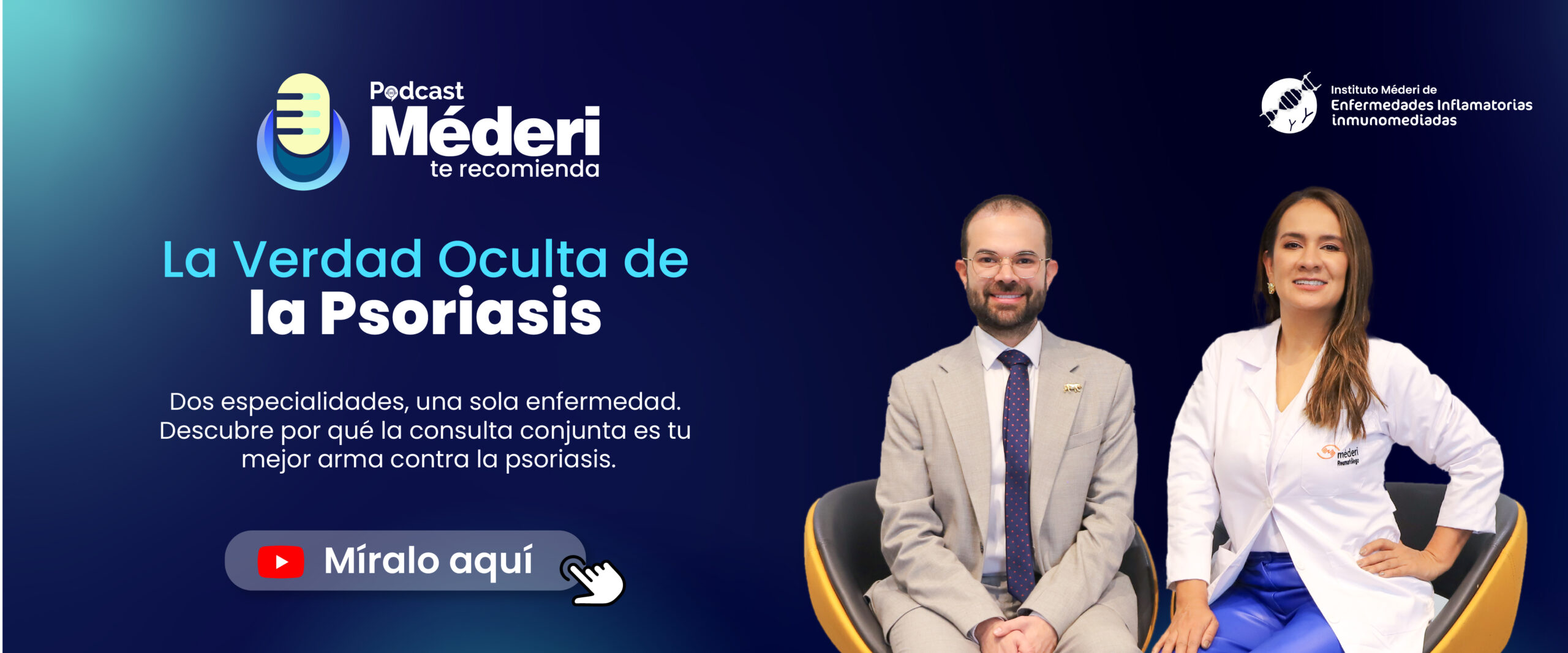 Podcast - La verdad oculta de la Psoriasis. Dos especialidades, una sola enfermedad. Descubre por qué la consulta conjunta es tu mejor arma contra la Psoriasis.