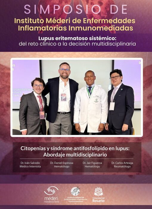Citopenias y Síndrome Antifosfolípido en Lupus Abordaje Multidisciplinario - Méderi Especialistas en medicina interna, hematología y reumatología en la conferencia sobre citopenias y síndrome antifosfolípido en lupus